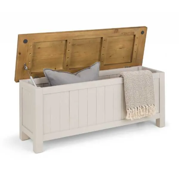 Aspen Storage Bench Grey Wash