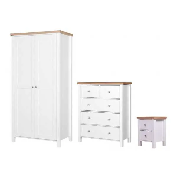 3 Piece Bedroom Set 3+2 Drawer