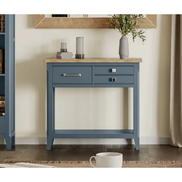 Signature Blue Reclaimed Small Console Table