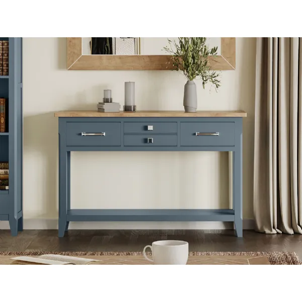 Signature Blue Console Table