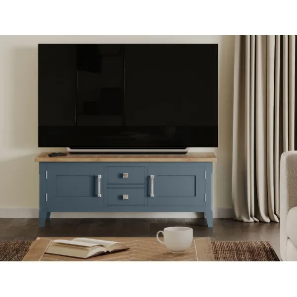 Signature Blue Widescreen Television Stand