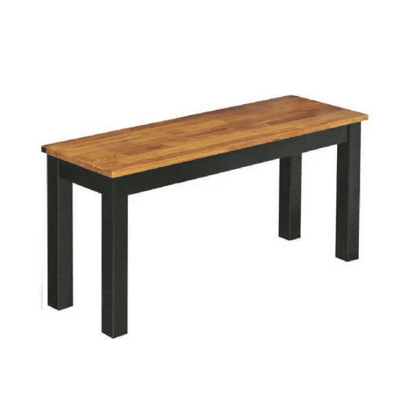 Copenhagen Bench Black Frame oiled Wood