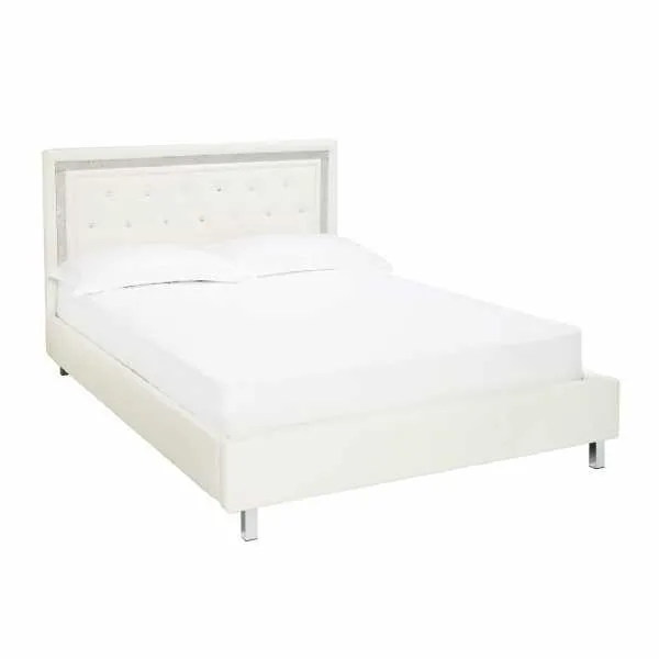 Crystalle 5.0 Kingsize Bed White