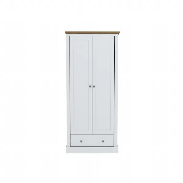 Devon 2 Door Wardrobe White