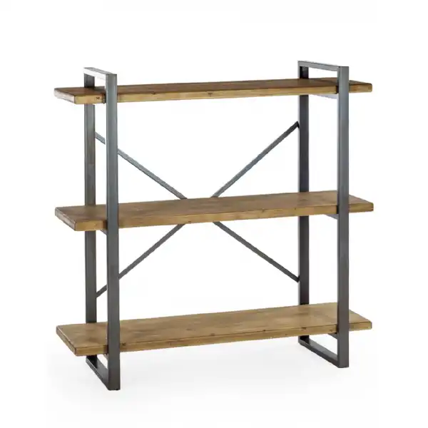 Metal and Wood Shelf Unit