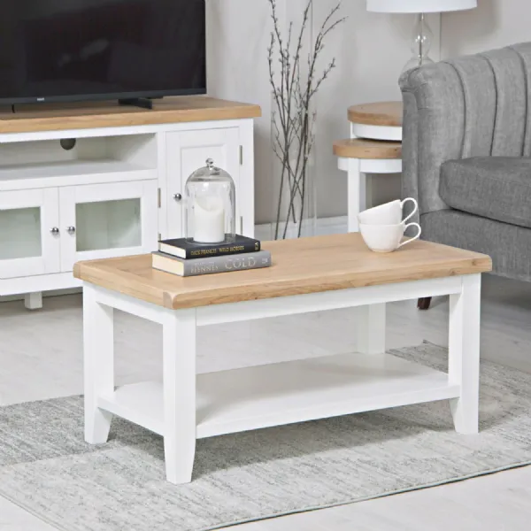 EA Dining White Small Coffee Table