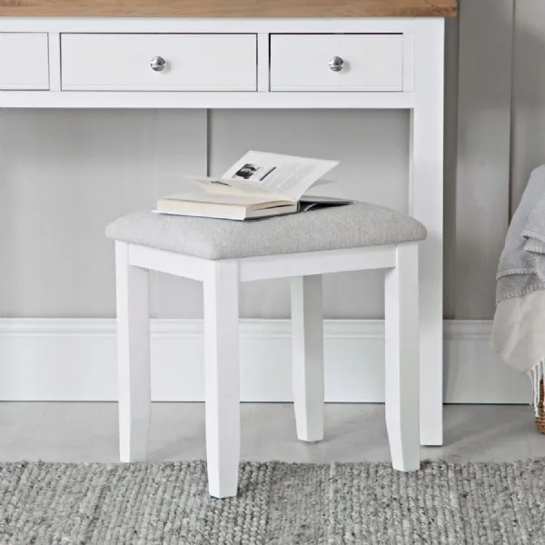 EA Bedroom White Stool