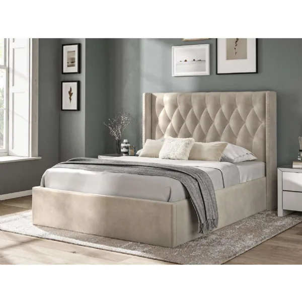 Fabric Bed Collection Beige 5