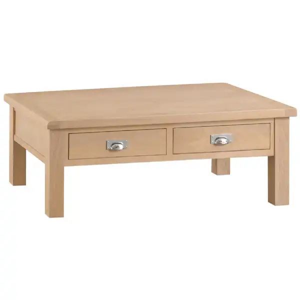 Modern 2 Drawer Large Coffee Table