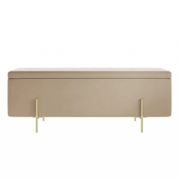 Lola Storage Ottoman Beige