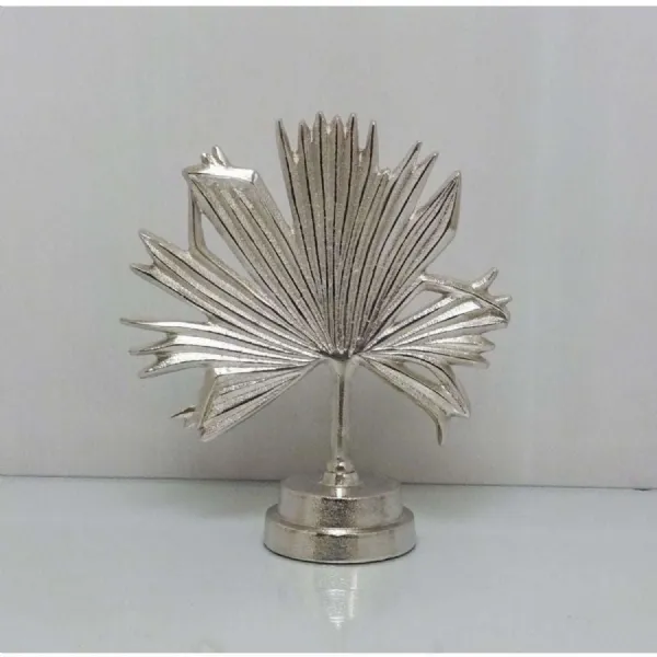 Mint Homeware Small Leaf Sculpture Nickel