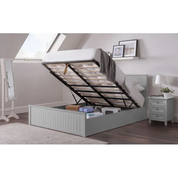 Maine Ottoman Bed 135cm Dove Grey