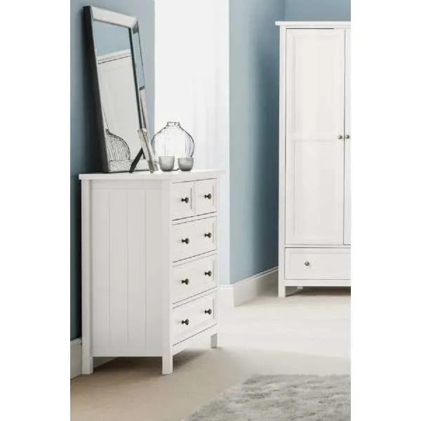 Maine 3+2 Drawer Chest Surf White