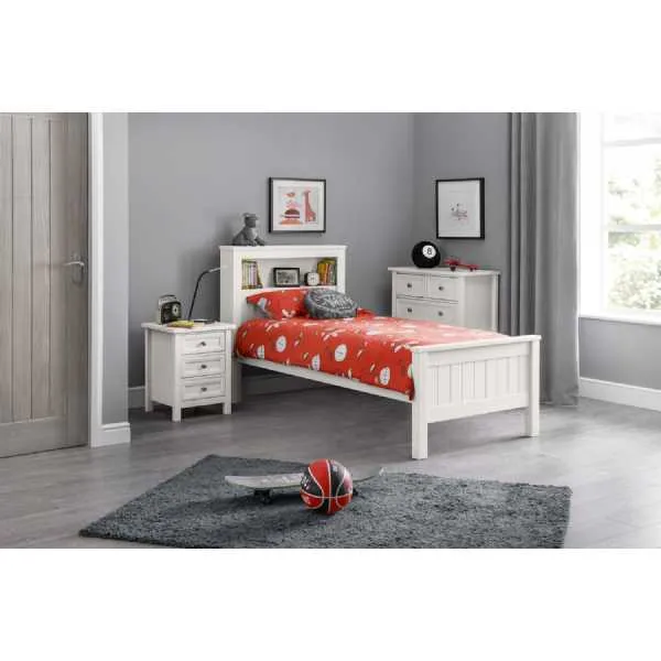 Maine 90cm Bed Surf White