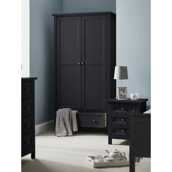 Maine 2 Door Combination Wardrobe Anthracite