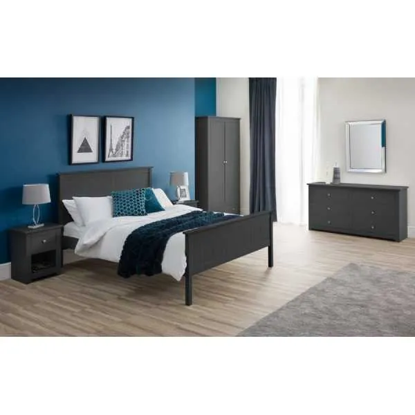 Maine 135cm Bed Anthracite