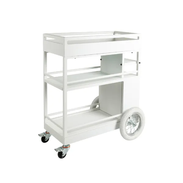 Modern White Outdoor Drinks Trolley