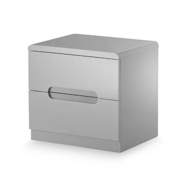 Manhattan 2 Drawer Bedside Grey