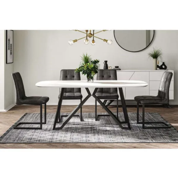 CR Dining White 1.78m Dining Table