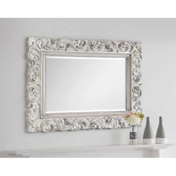 Baroque Distressed Wall Mirror