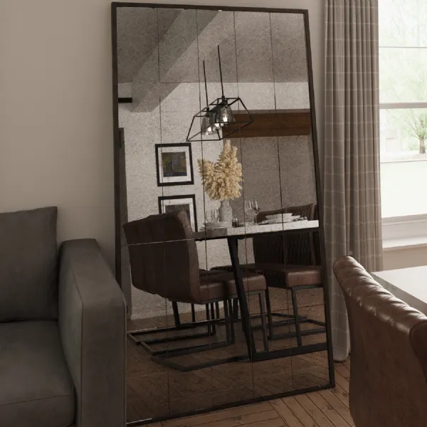 Modern Glass Large Wide Rectangular Window Wall Mirror