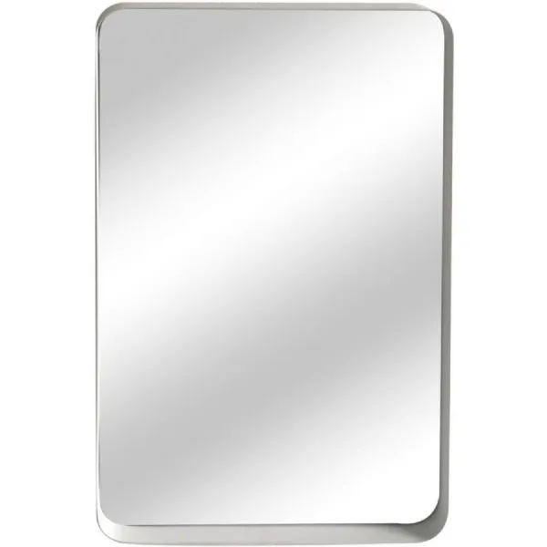 Mirror Collection Iron Framed Mirror White