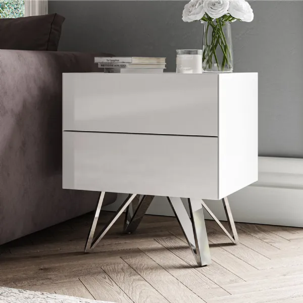 DE Dining White Side Table