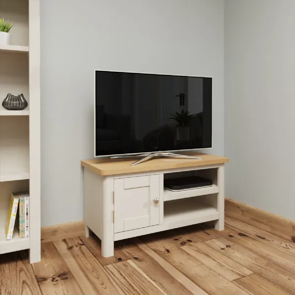 Grey Painted Oak Top TV Unit