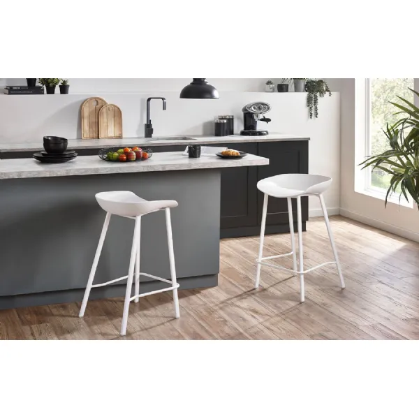 Renzo Bar Stool White