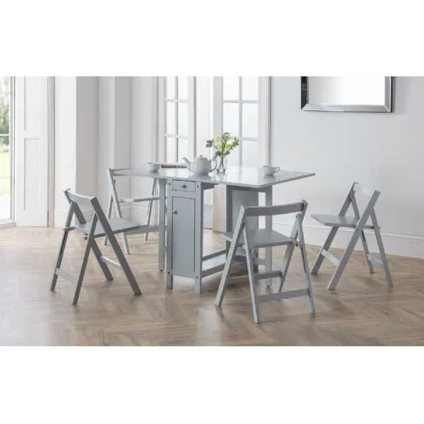 Savoy Dining Set Light Grey