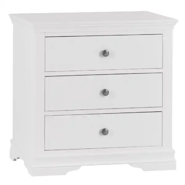 Pair Of White Bedside Chest of Drawers