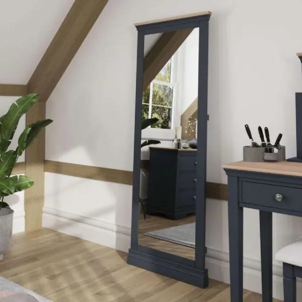 SW OAK Bedroom Cheval Mirror