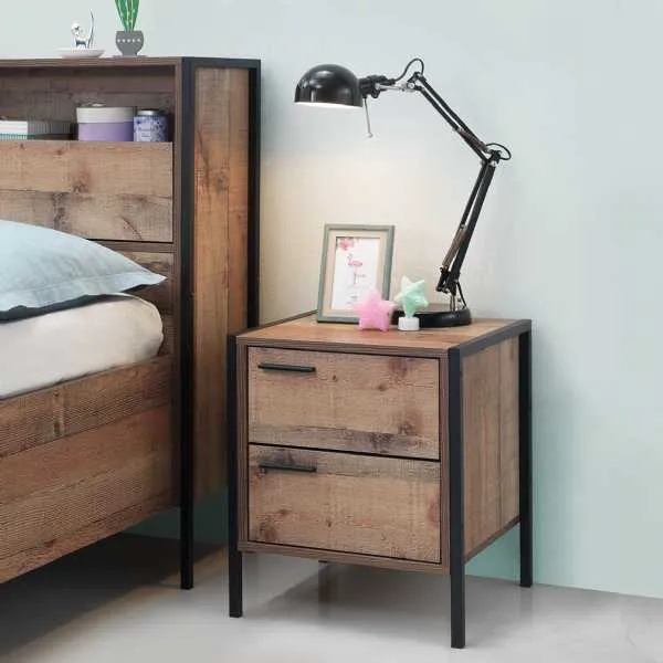 2 Drawer Bedside Table