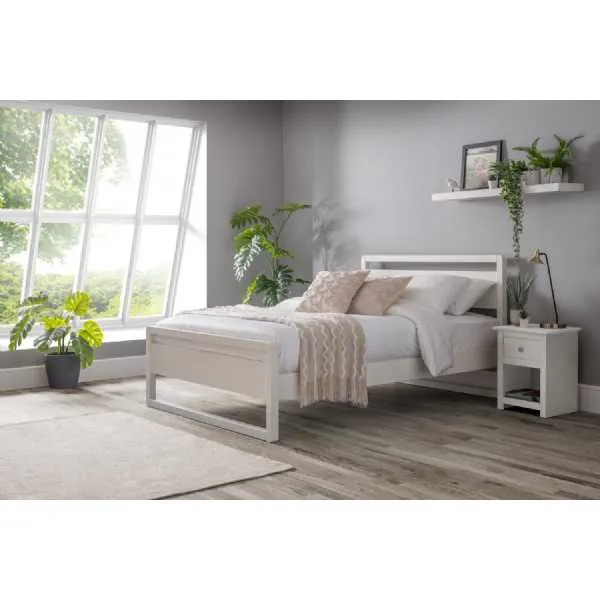 Venice Bed 90cm Surf White