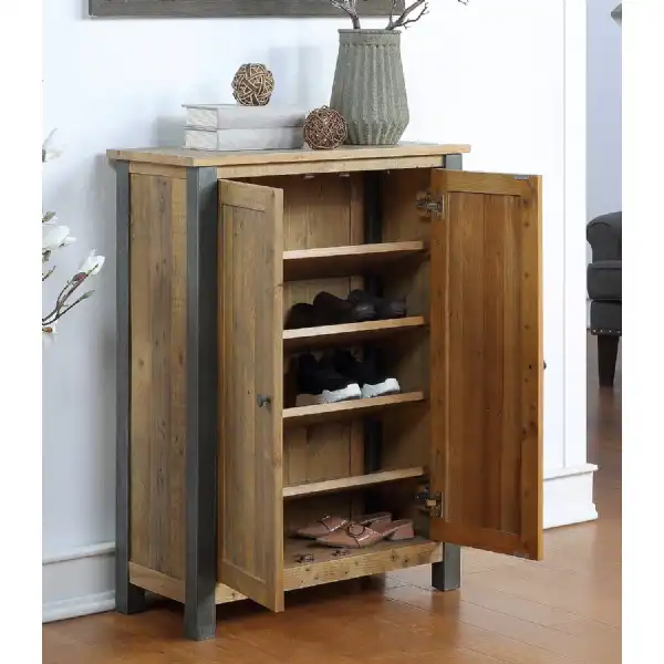 Reclaimed wood deals storage cabinet