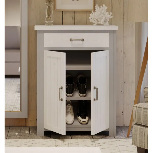 Greystone Shoe Storage Cupboard With Drawer