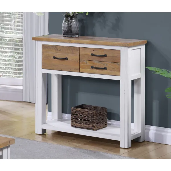 Splash of White Small Console Table