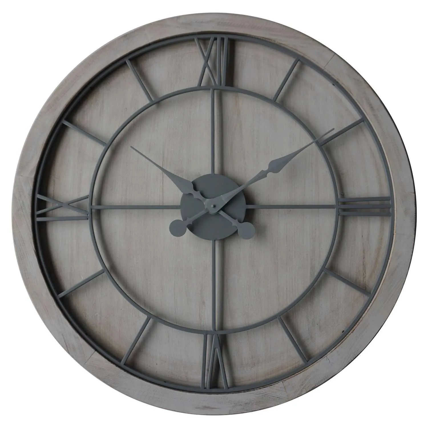 Williston White Large Wall Clock