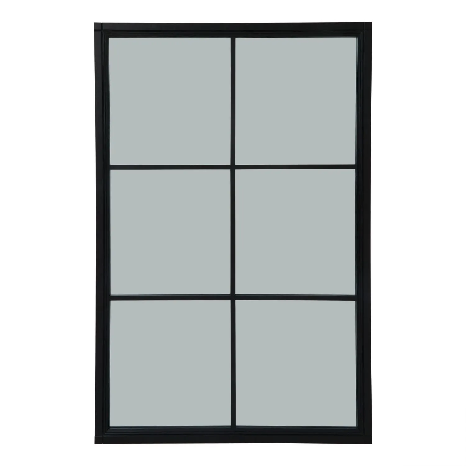 Black Wood XL Window Mirror