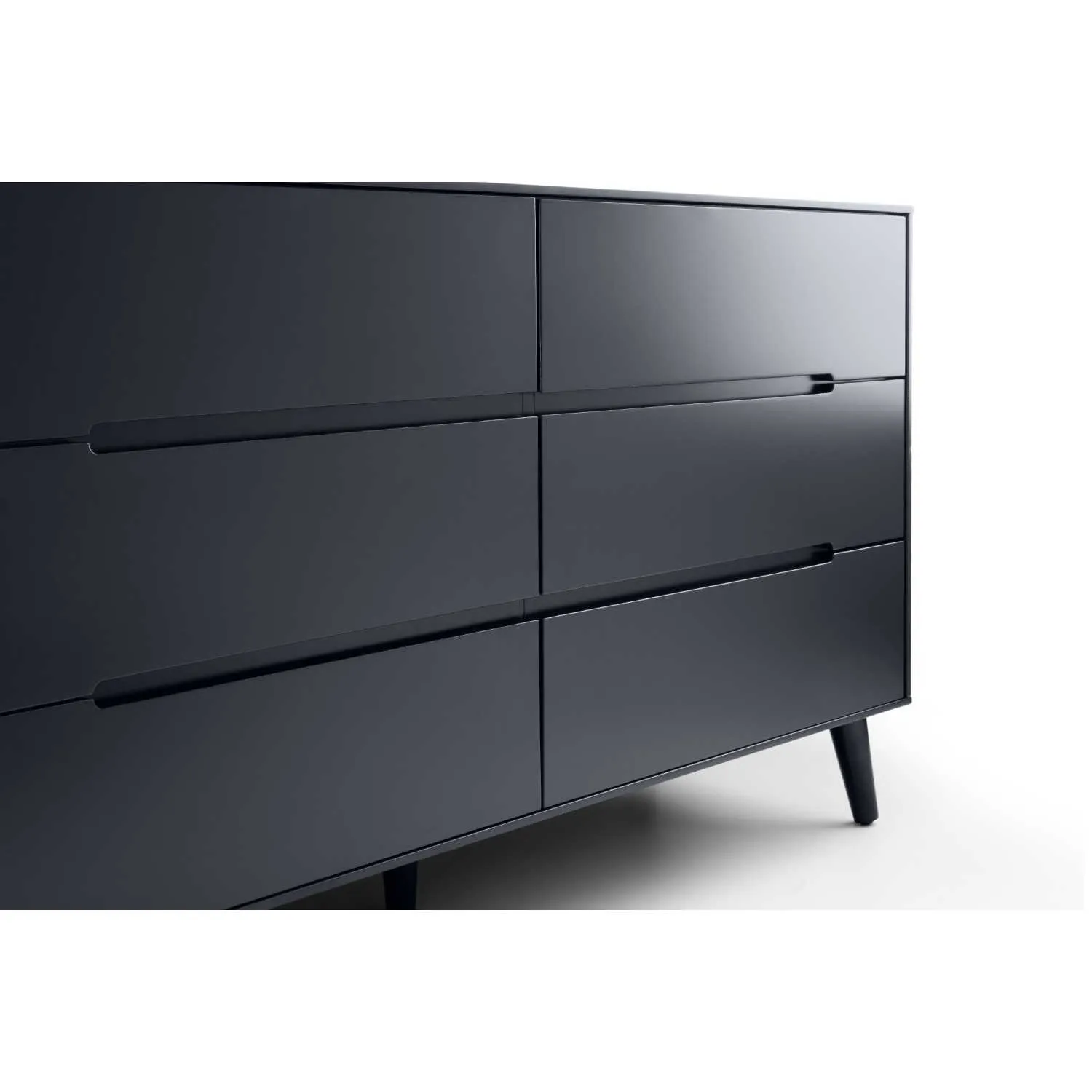 Alicia 6 Drawer Wide Chest Anthracite