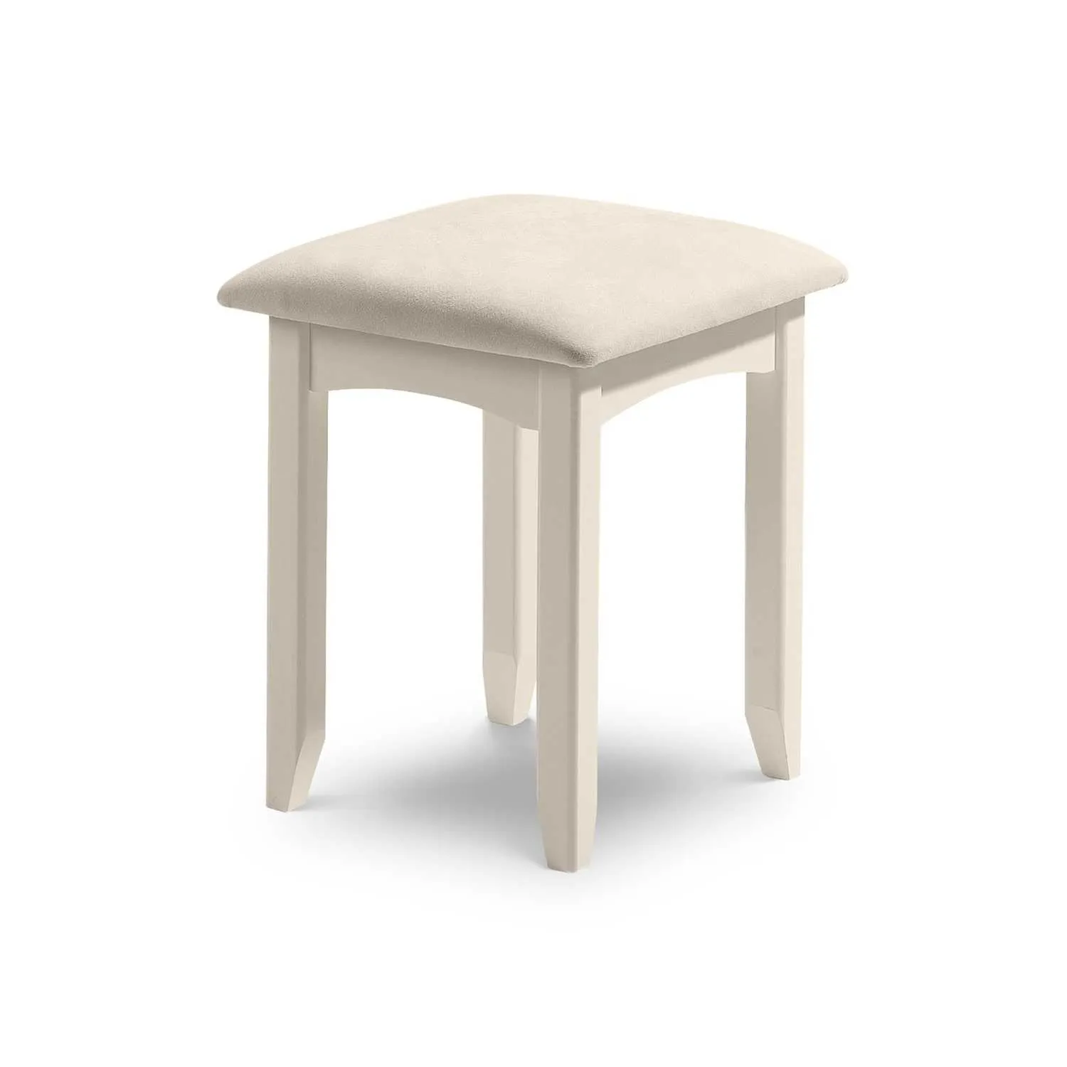 Cameo Dressing Table Stool Stone White