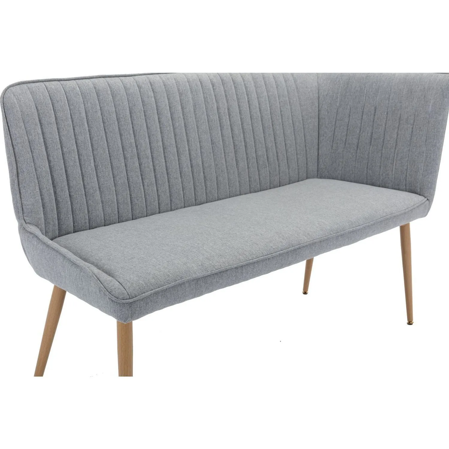 The Chair Collection Fabric Corner Bench Part 1 (lefthand) Light Grey