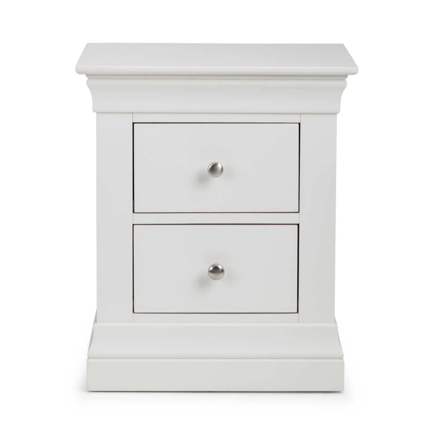 Clermont 2 Drawer Bedside White