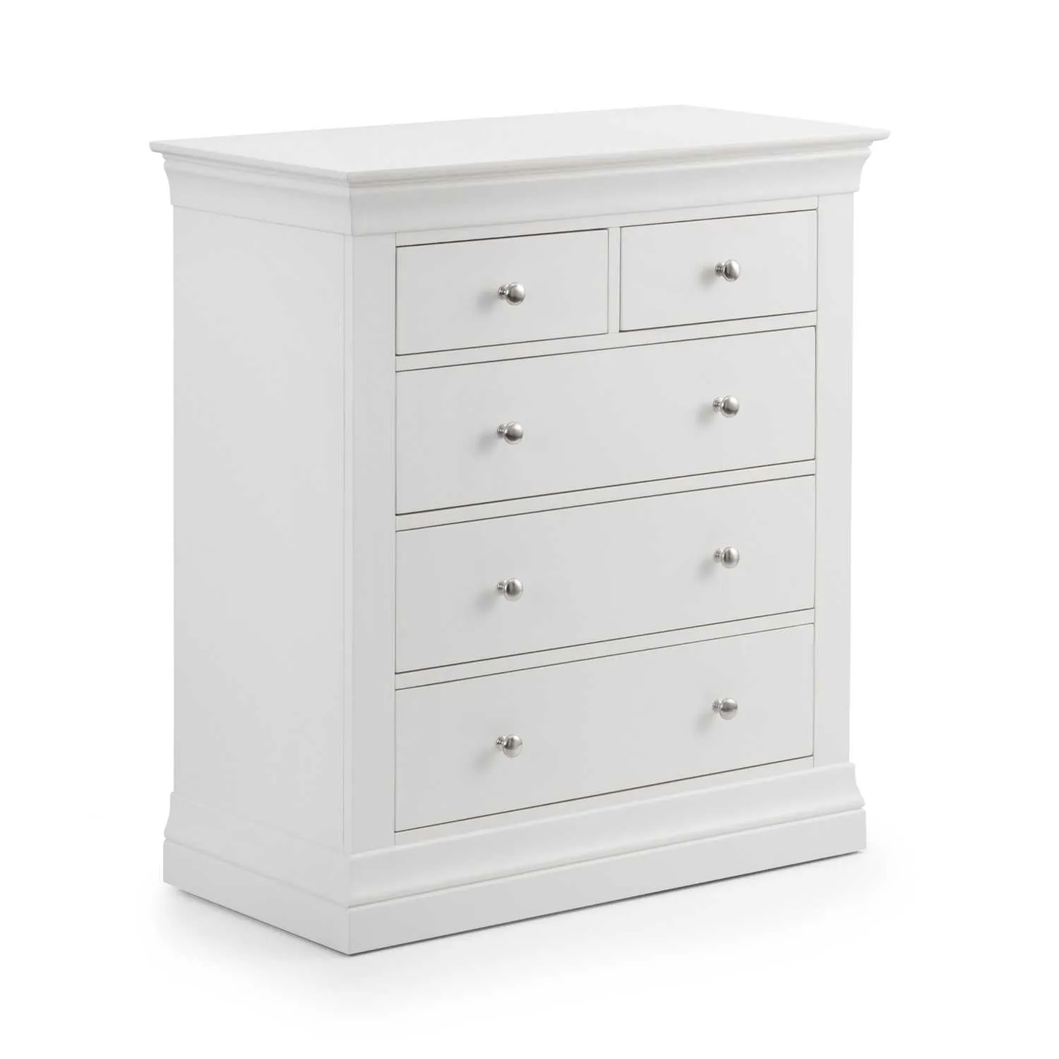 Clermont 3+2 Drawer Chest White