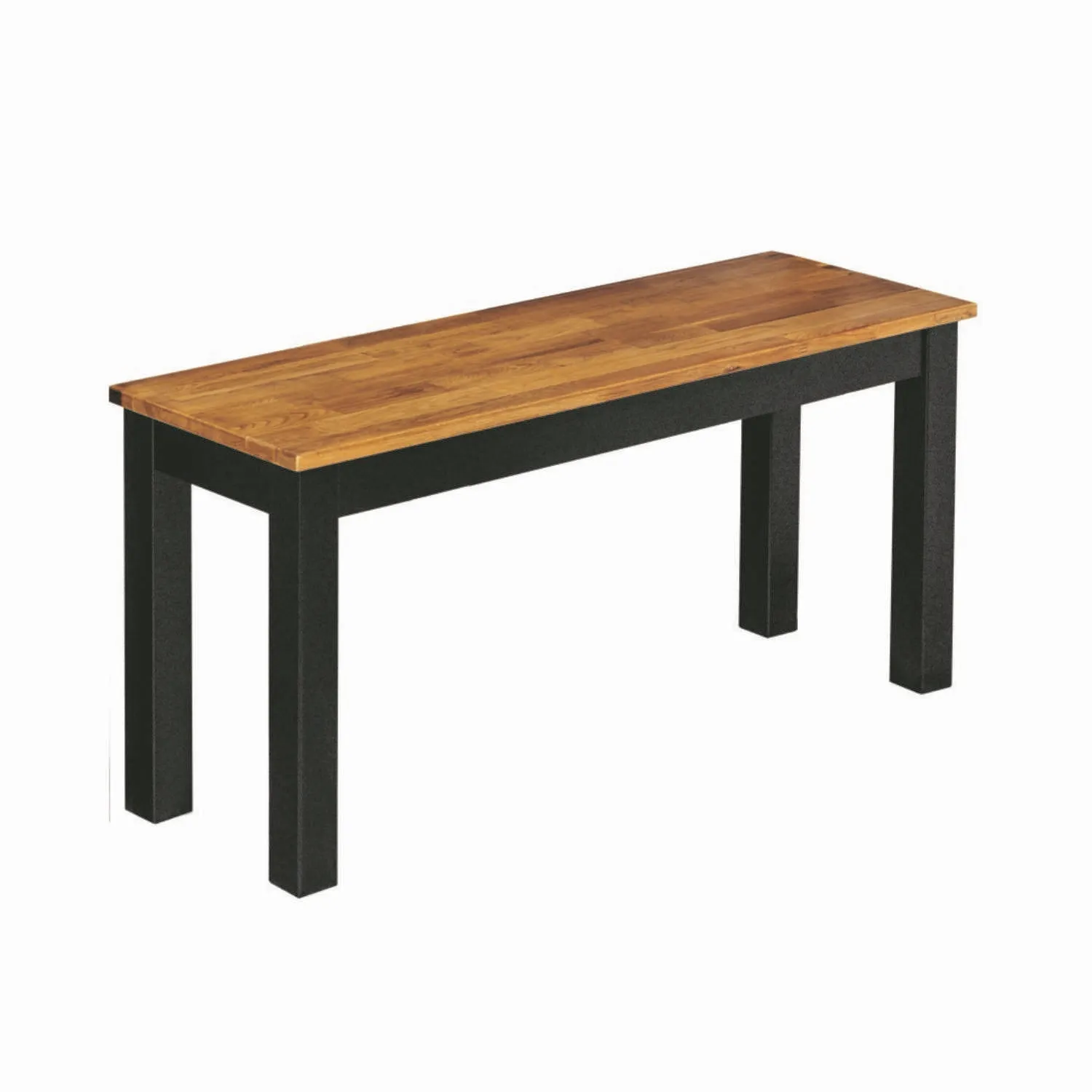 Copenhagen Bench Black Frame oiled Wood