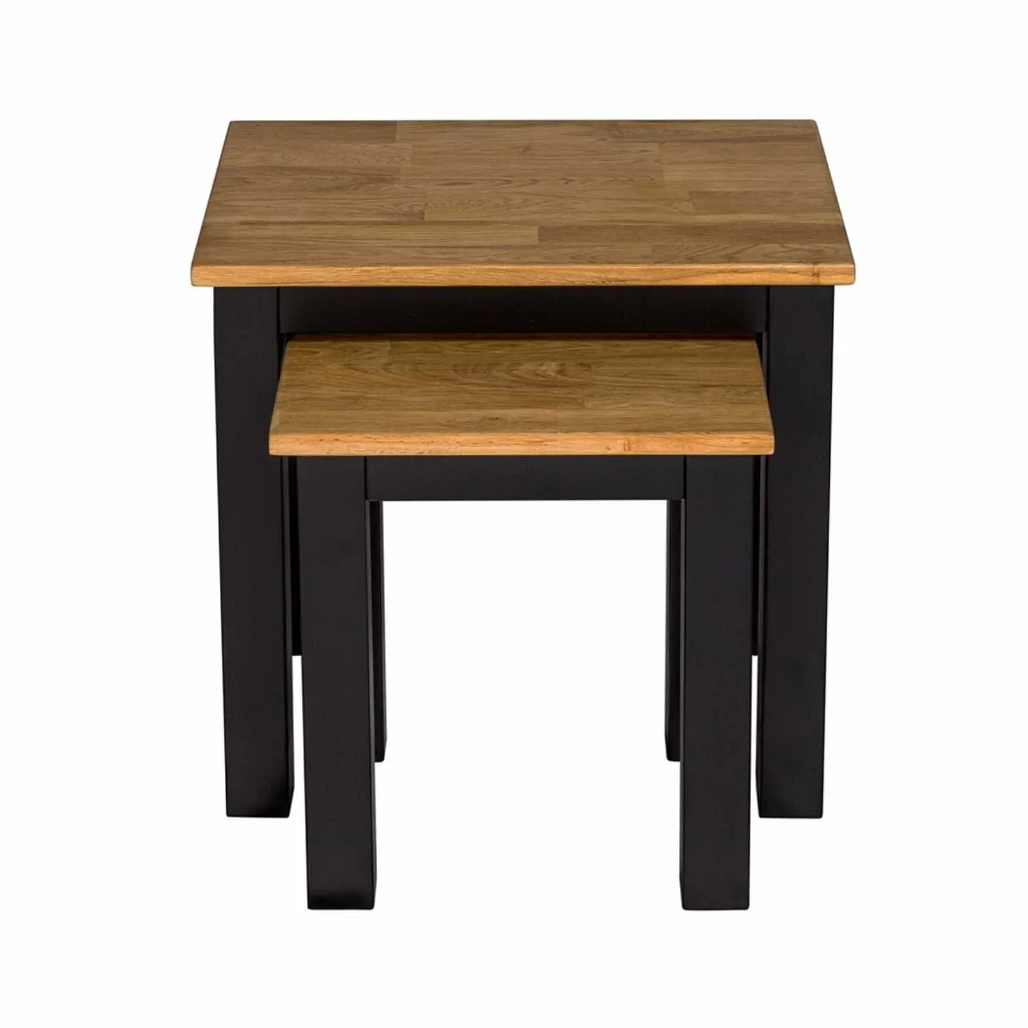 Copenhagen Nest Of Tables Black Frame oiled Wood