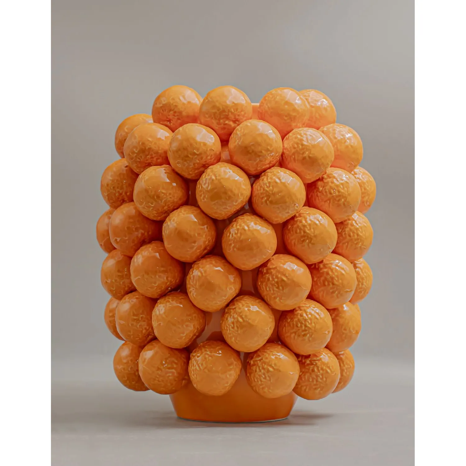 Ceramic Extra Large Multi Orange Vase