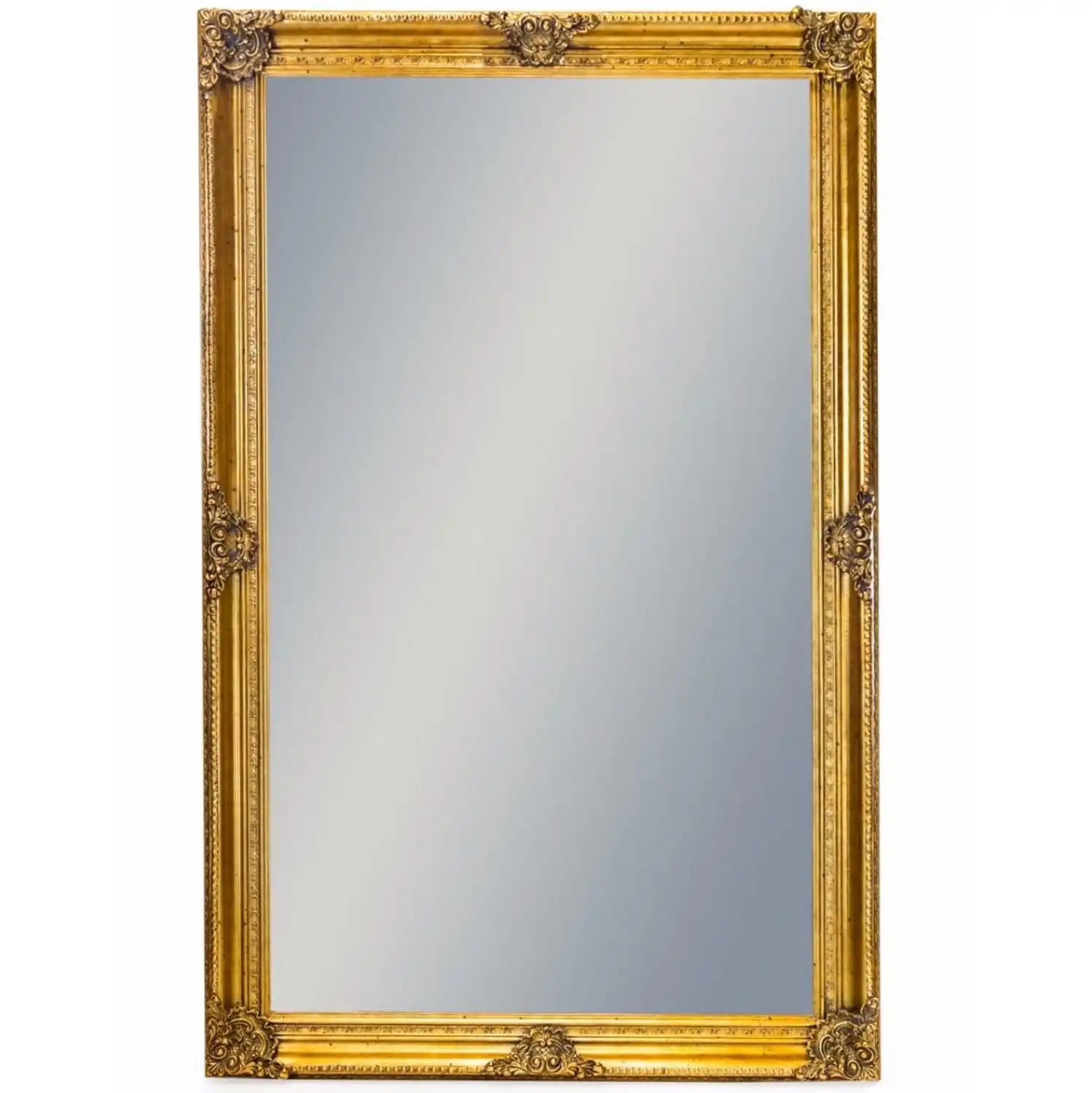 Gold Rectangular Extra Large Classic Wall Mirror