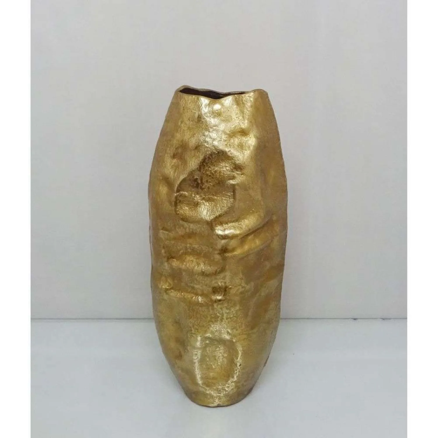 Mint Homeware Large Oval Uneven Vase Rough Gold