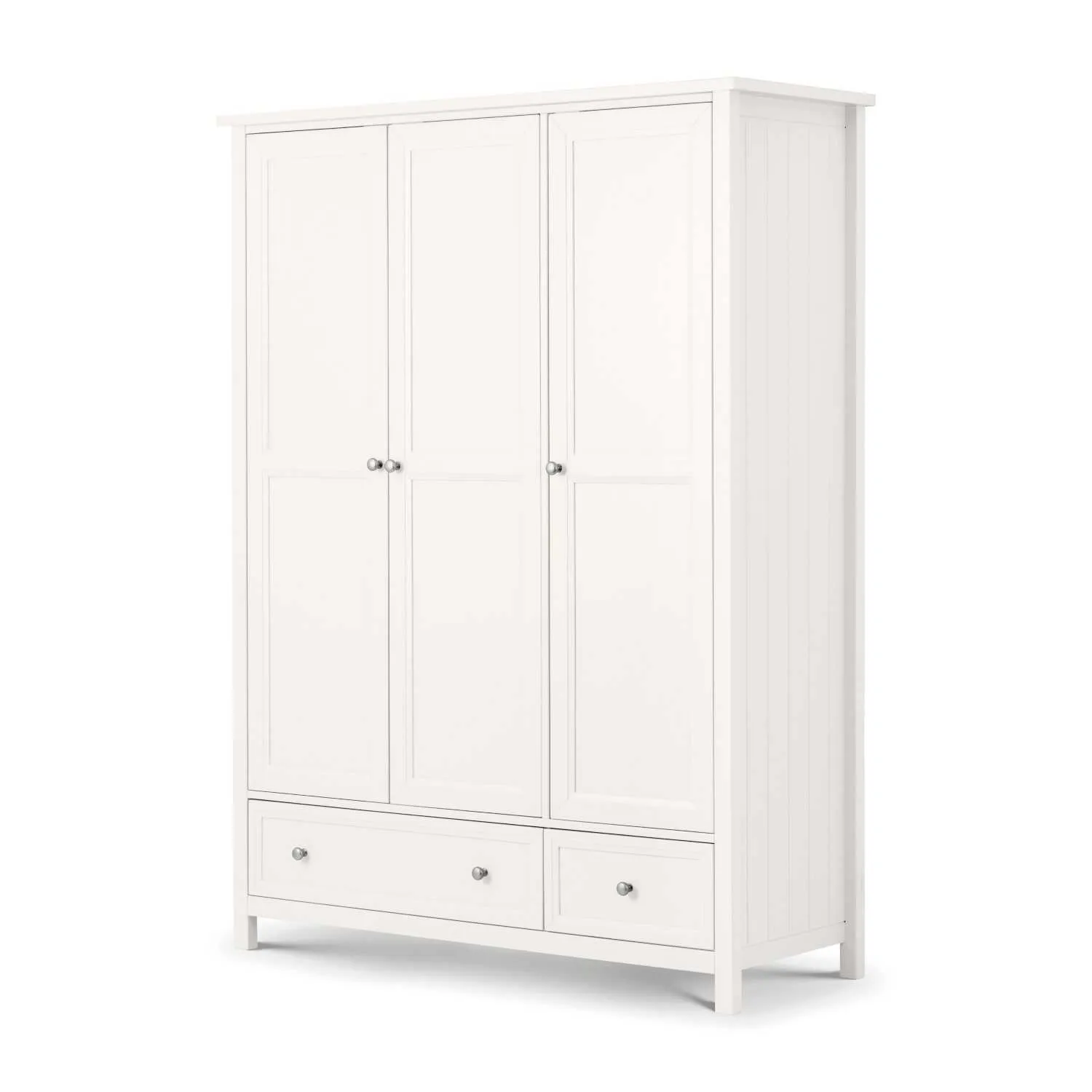 Maine 3 Door Combination Wardrobe Surf White